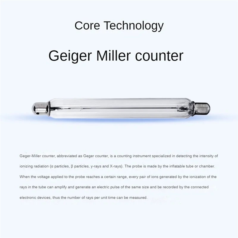 Geigerteller Nucleaire Stralingsdetector Persoonlijke Dosimeter X Γ Β-Stralen Detector Radioactieve Tester Alarm-Wit