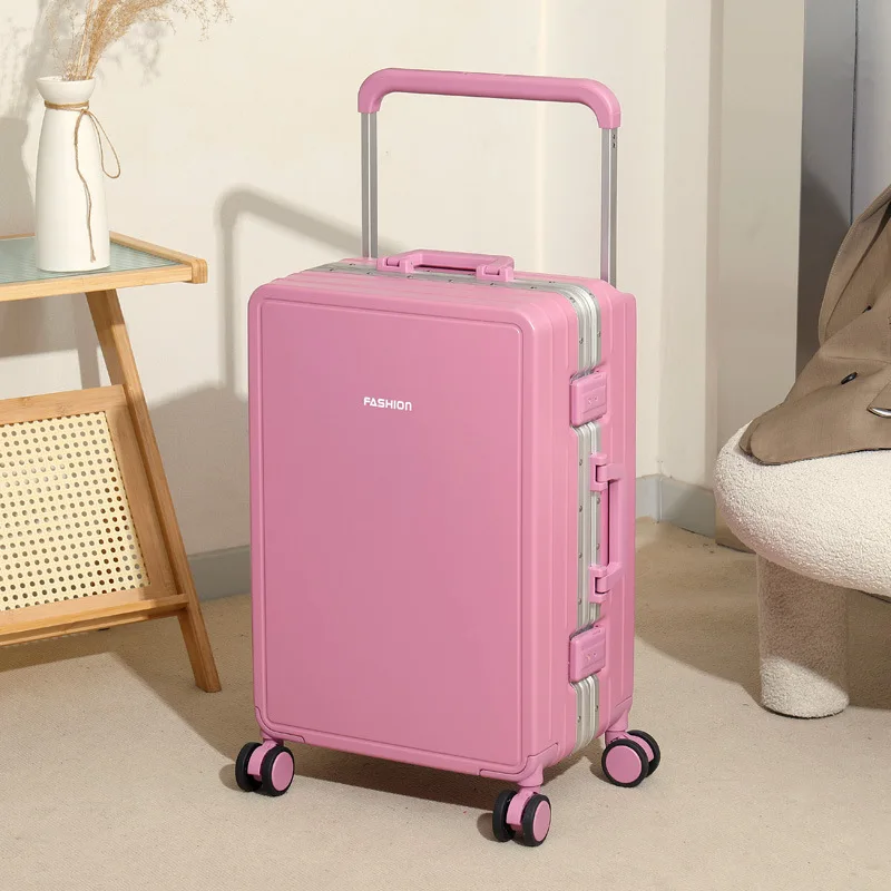 Draw-Bar Luggage Wide Boarding Bag Aluminum Frame Bag Trolley Case Large Capacity Luggage Case