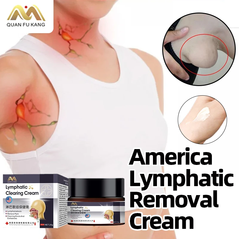 

Lymphatic Detox Care Ointment Armpit Neck Breast Anti-swelling Treatment Lymph Nodes Drainage Cream American Formula