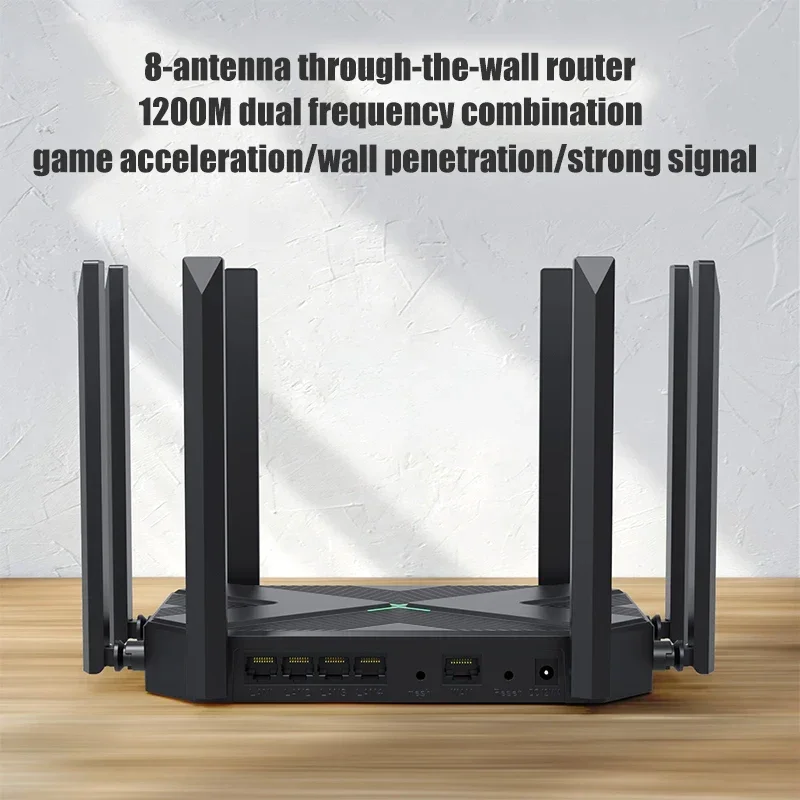 New Wireless Router Booster Router Support AP Broadband WiFi Repeater Signal Amplifier for Home Office with Firewall 8 Antennas