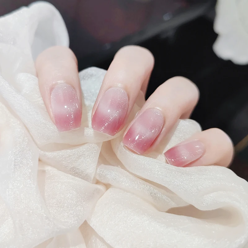 Assar livre olho de gato adesivos de unhas de longa duração cobertura completa envolve decalques de unhas autoadesivos diy salão de beleza acabado remendo de unhas