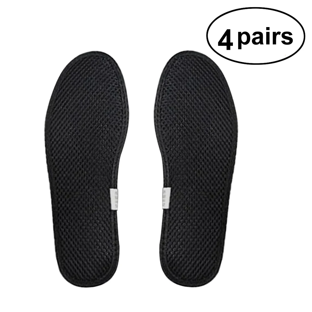 

Bamboo Charcoal Deodorant Sweat Absorbing Insoles Mesh Shoe Inserts for Men Women Size 42 Comfortable