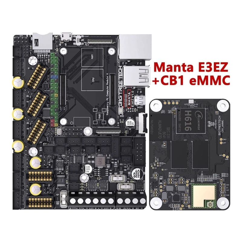 

Quiet & Efficient 3D Printing Control Board Manta E3EZ + CB1 eMMC Runs Klipper Drop Shipping