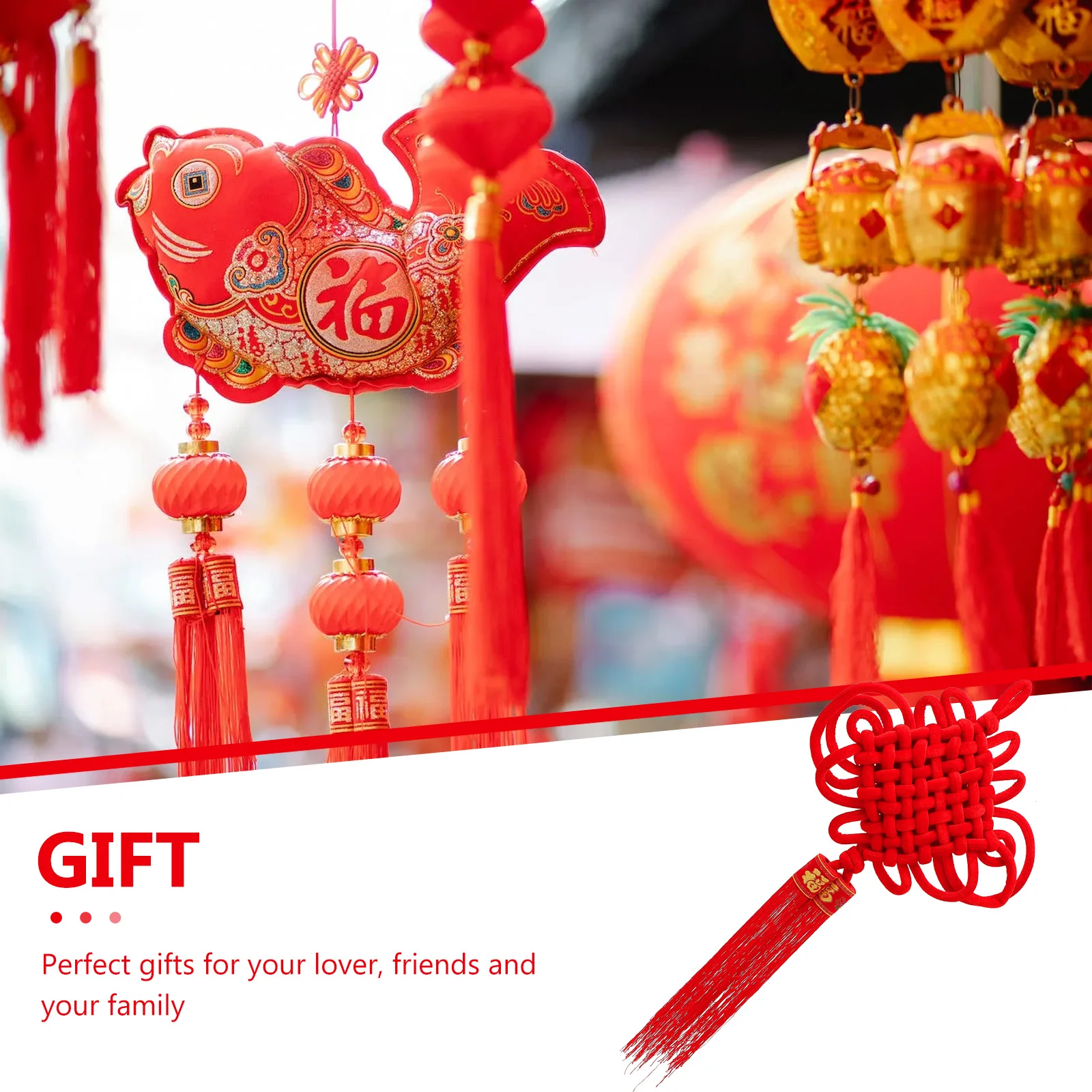 

Chinese Knot Pendant Red Weaving Home Decor Spring Tassel Hanging Ornament New Year Pendants Lunar Calendar Work