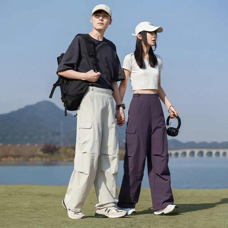 

2025 Unisex 6-Color Convertible Pants Cooling Nylon-Blend Dual Hem Styling Lightweight Spring-Summer Trousers Both Men & Women