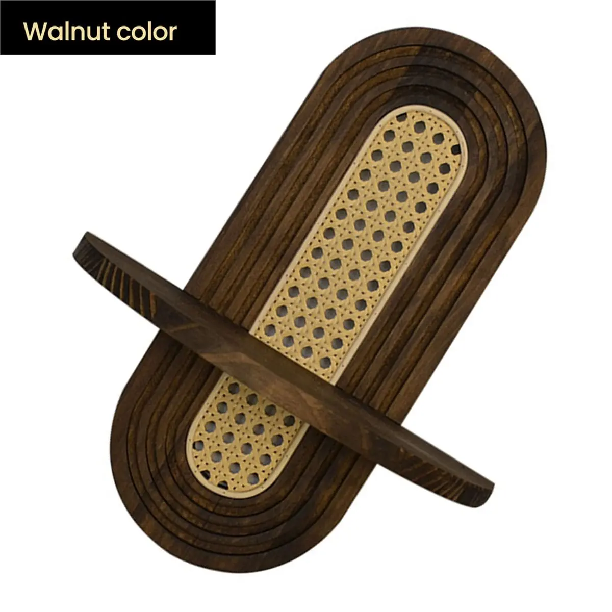Oct Sale Bamboo Wooden Style Chinese Wall Decoration Shelf Bedroom Living Room Background Handmade Wall Rattan Flower Storage B
