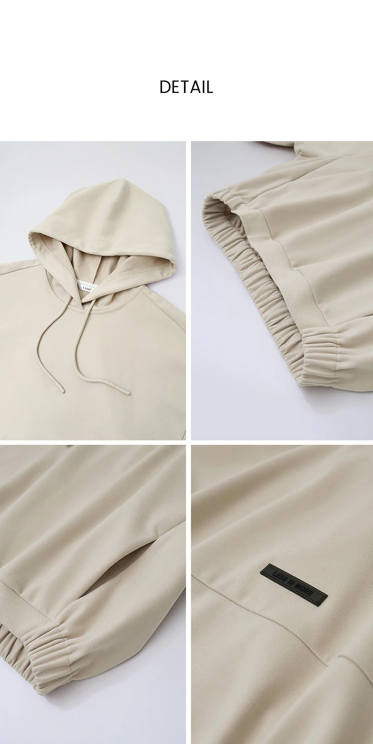 Amii Hooded Pullover Sweatshirt Drawstring Drop Shoulder Loose Fit Slimming Casual 2026 Winter Women's Clothes 12624037