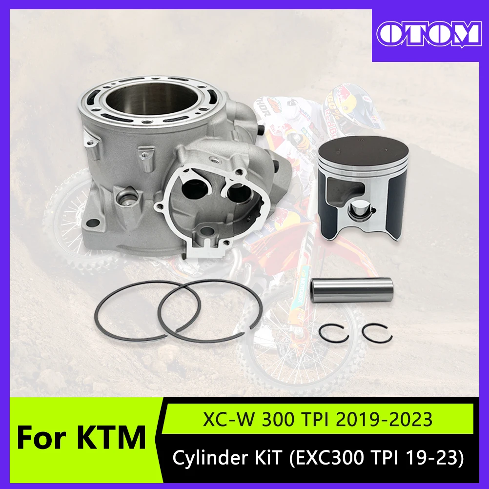 

OTOM Motorcycle 72mm Cylinder Block Piston Ring Piston Kit For KTM XC XCW EXC 300 TPI HUSQVARNA TE TX GASGAS EC EX 300 2019-2023