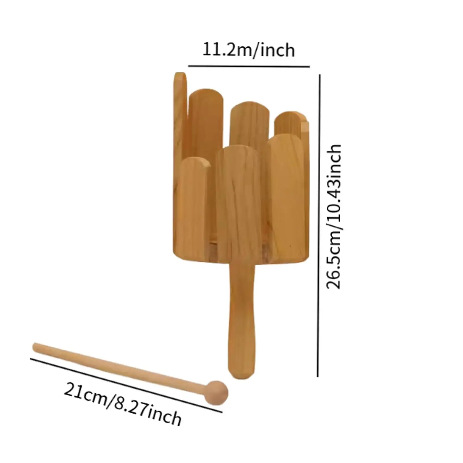 木製撹拌ドラム 木製サウンダー マレット付き 子供用楽器