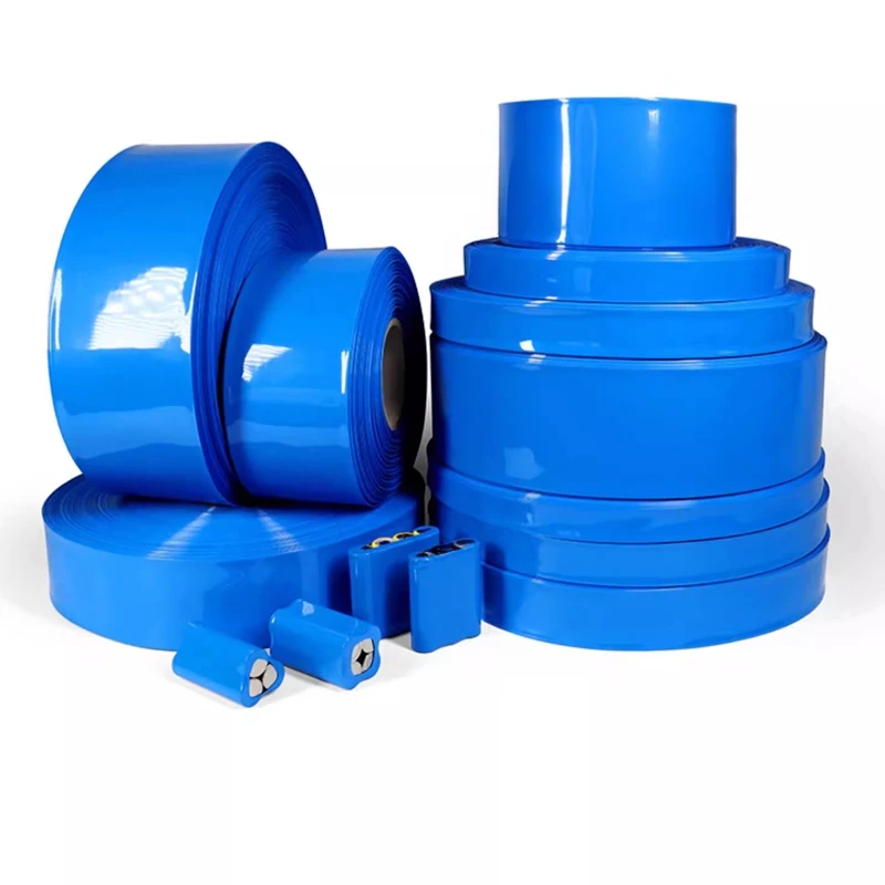 Luva termorretrátil de pvc, pacote de bateria de lítio 18650-21700, isolamento de pele de plástico, filme termorretrátil, tubo retrátil