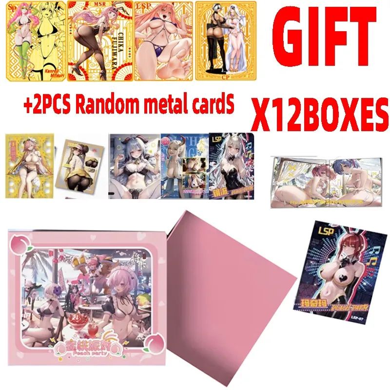 

Wholesale 12/24/48boxes Goddess Story Peach Party Cards Anime Games Girl Party Bikini Feast Booster Box Toys Hobbies Gift