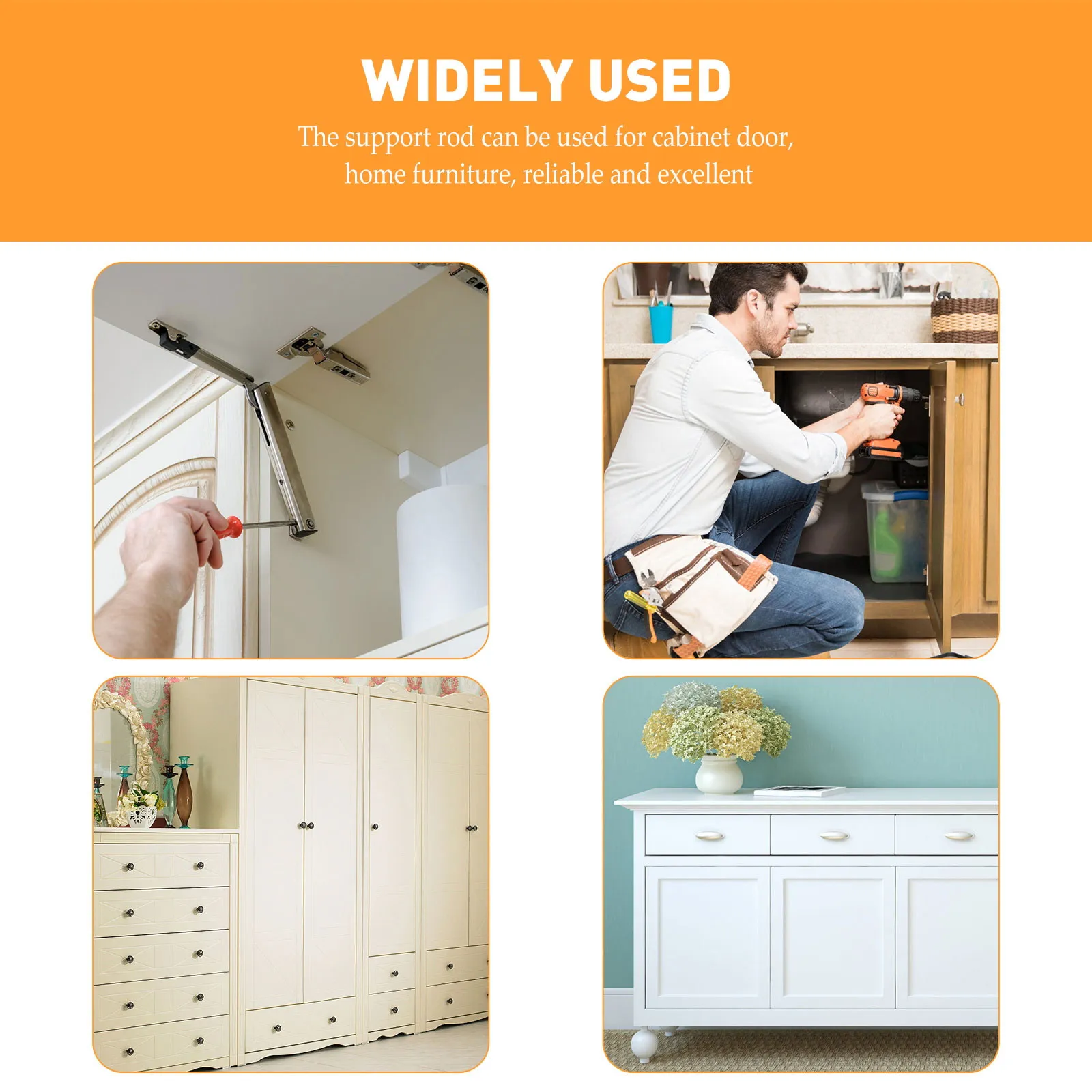 2Pcs Lid Support Hinge 8 Inch Pneumatic Gas Strut for Cabinet Chest Jewelry Box Wooden Door Lift Up Soft Close Heavy Duty Cold