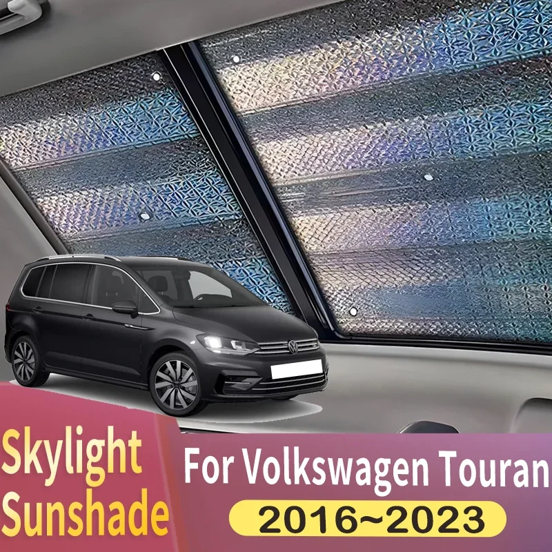 

Sunroof Sunshade Suitable For Volkswagen VW Touran 5T 2016~2023 2022 Car Panoramic Roof 2X Heat Shield Window Sunshade Anti-UV