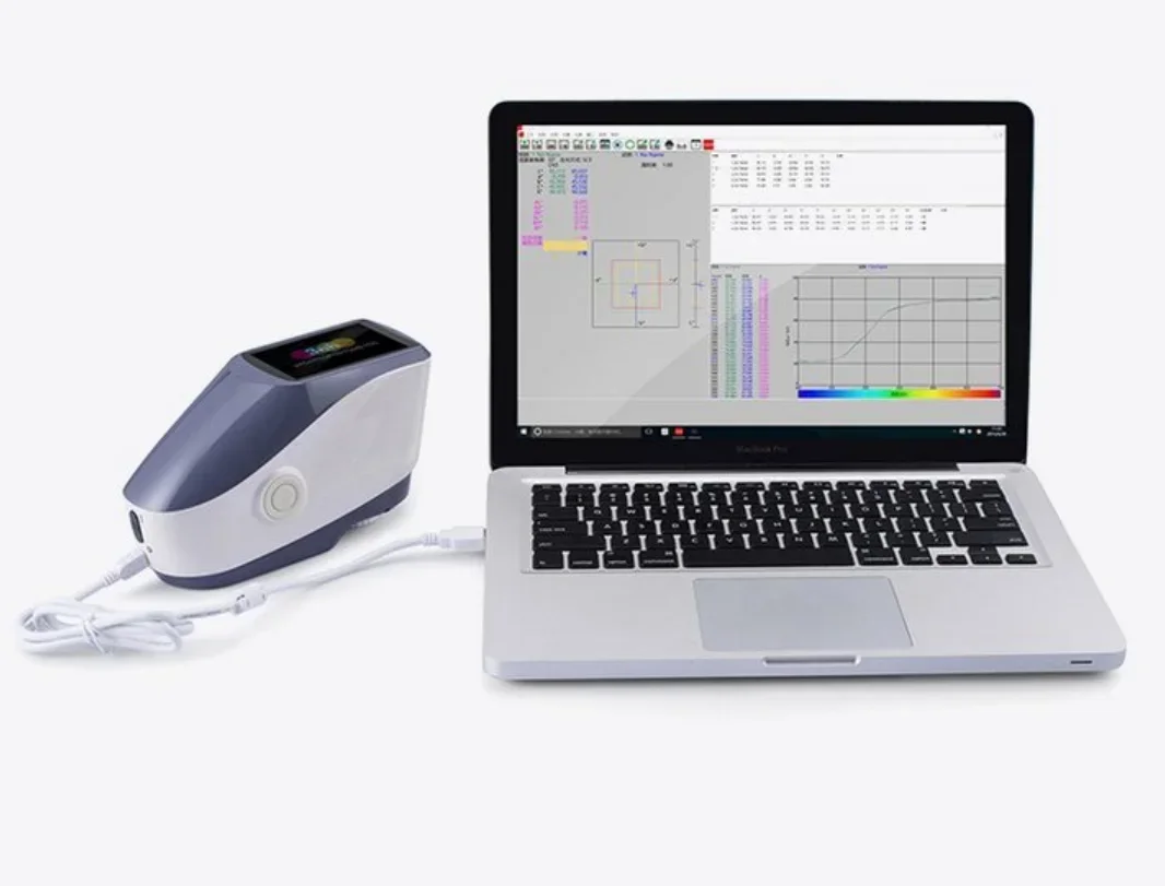 مقياس الطيف الضوئي المحمول YS3010 مع بيانات قياس SCI وSCE