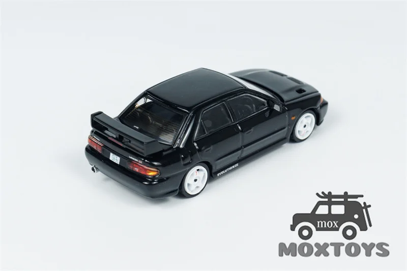 Tarmac Works 1:64 Lancer GSR Evolution III Black Diecast Model Car