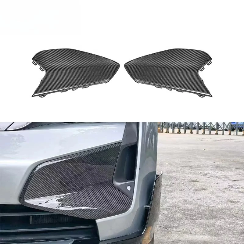 Suitable forPorsche Taycan 9J1.2 2024-UP Turbo GT Carbon Fiber Front Bumper Grille Fascia Panel