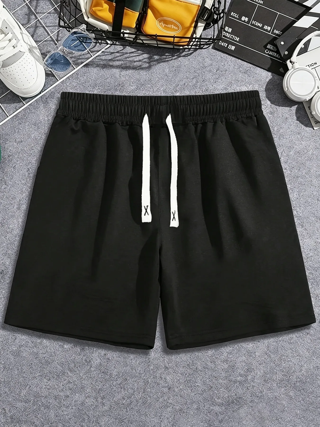 Men's Shorts, Summer Slim High Street Loose Casual Sports Shorts, Daily Home and Outdoor Wear for Fitness Training and Running