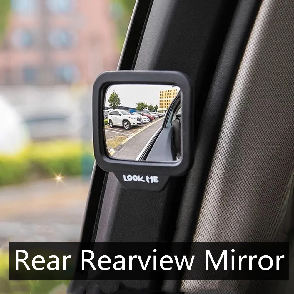 HD Blind Spot Rearview Mirror Car Second Row 270 Degrees Adjustable HD Convex Mirror Parking Rear View Mirror Safe Parking