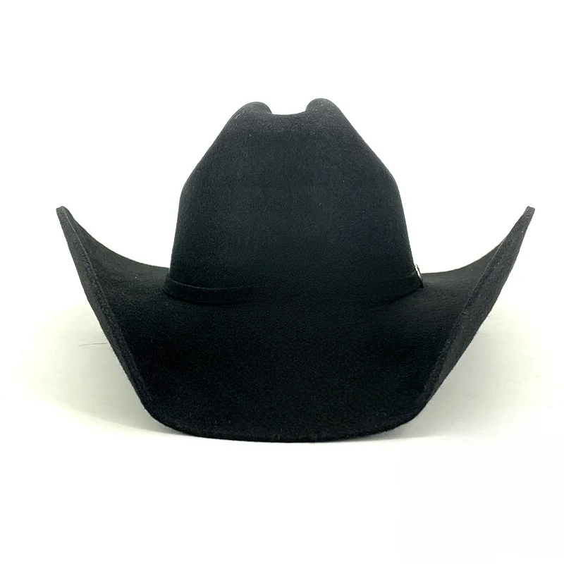 Western cowboy hat Wool shaped cowboy hat for men and women