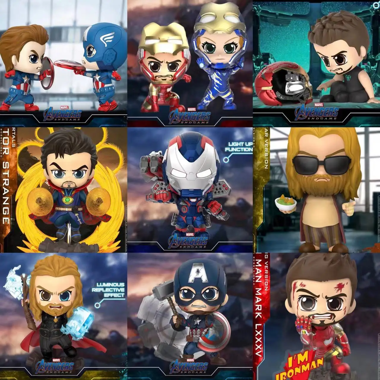 Spot Hottoys Marvel Avengers 4 Iron Man Mini Collector'S Doll Set Toy Exquisite Desktop Decoration Model Children'S Toy Gift