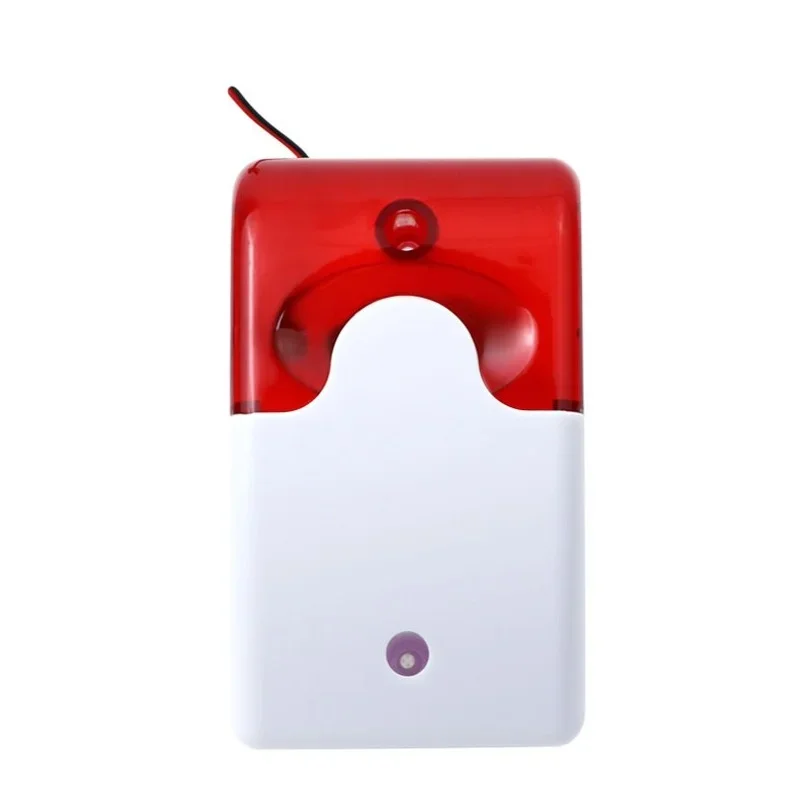 Wired Strobe Siren Durable 12V Sound Alarm Flashing Light Strobe Siren For 99 Zones PSTN/GSM Wireless Home Security Alarm