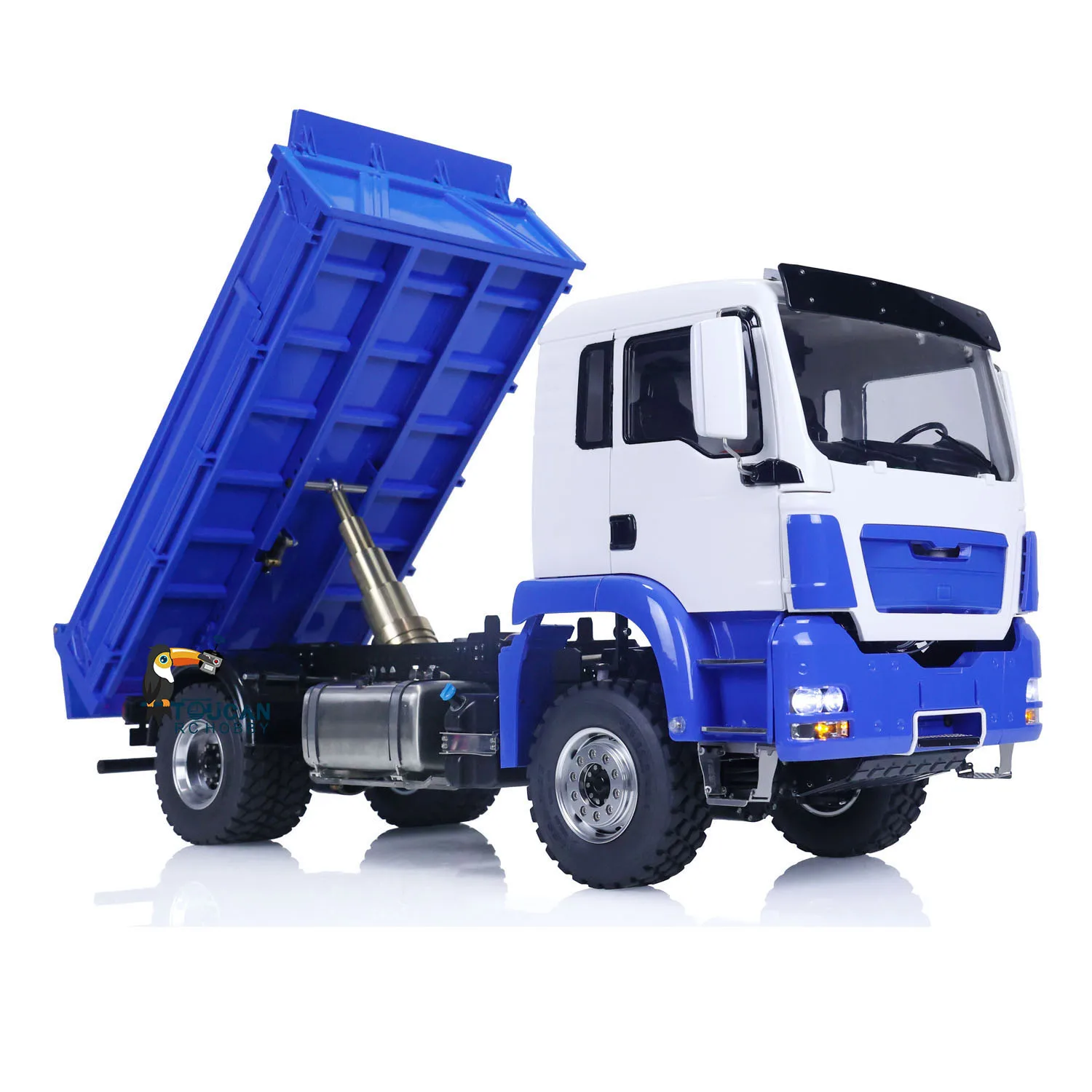 LESU 1/14 RC Hydraulische Dump Truck 4x4 TGS Radio Control Gemonteerd Dumper Auto Model Speelgoed voor Volwassen met Motor ESC Servo THZH1525