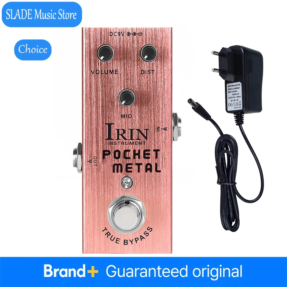 

Педаль дисторшна IRIN AN-04 POCKET METAL Distortion Drive Mid Tone для гитары, эффект-педаль с True Bypass, аксессуары для электрогитары и бас-гитары