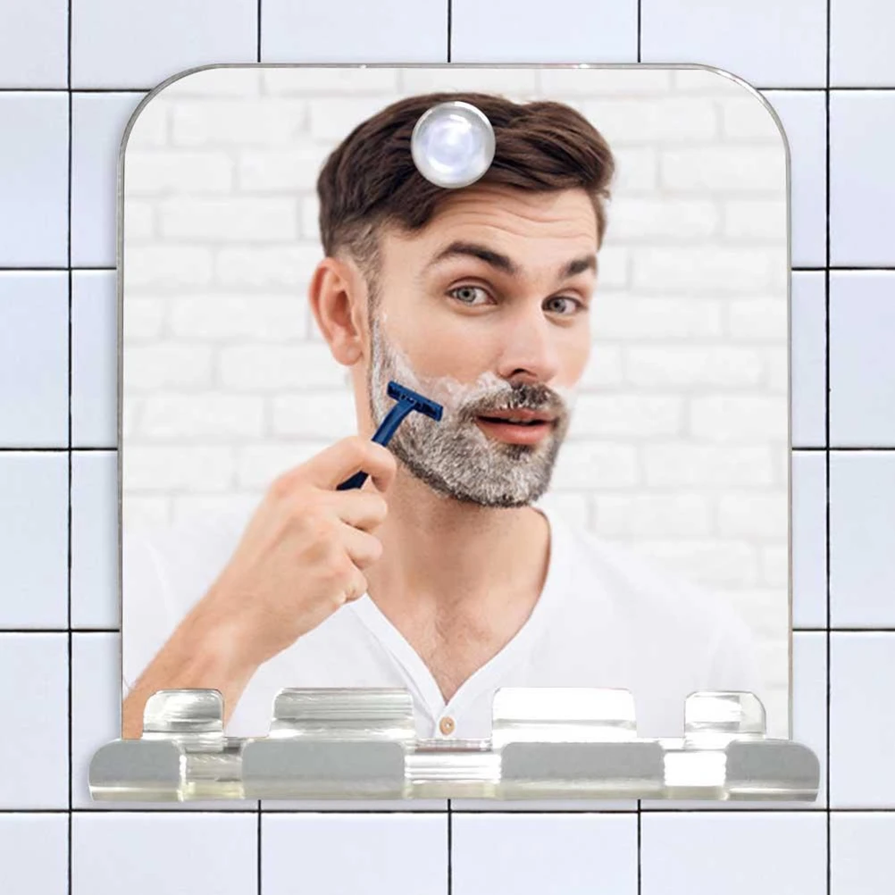 Fogless Shower Shaving Mirror with Squeegee for Bathroom Shavers and Tubs - view 6