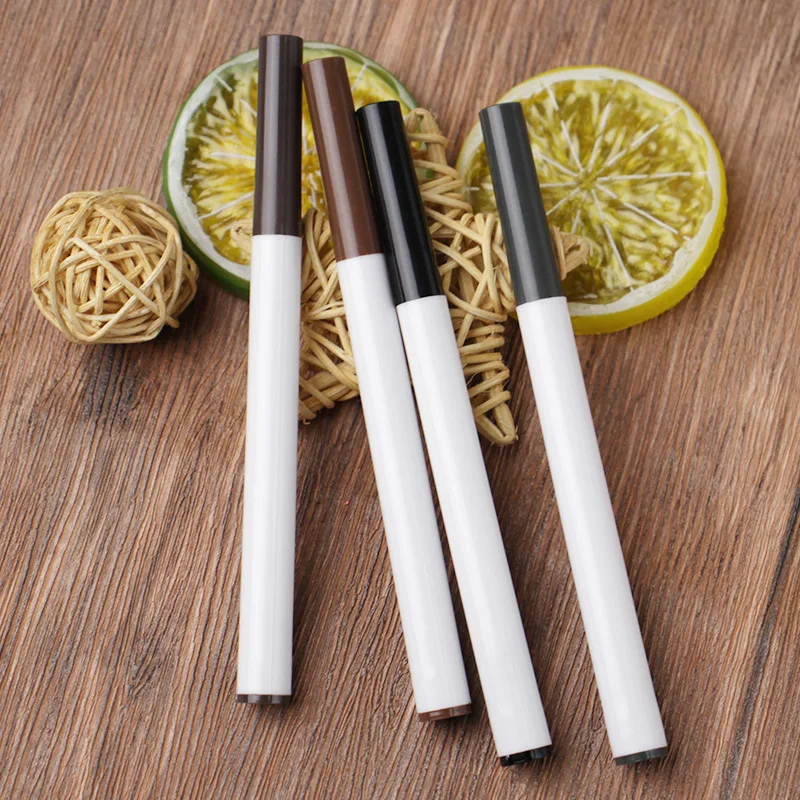 No Logo Micro brush eyebrow pencil waterproof fork tip eyebrow tattoo pencil durable fine sketch liquid eyebrow pencil