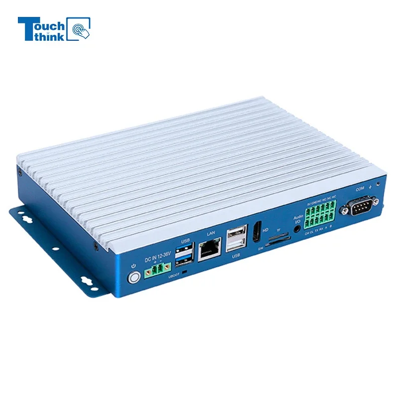 2026 Fanless Linux Industrial Computer Rk3568 Android 14 Embedded Desktop Wifi Computer Small Box Gpu Mini Itx Industrial Pc Cas