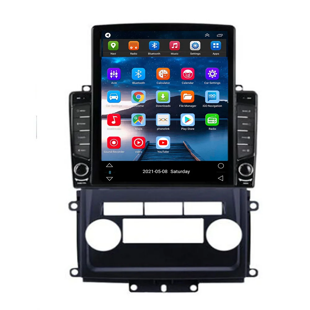 For Tesla Style 2 Din Android 14 Car Radio For Nissan Frontier Xterra 2009-2030 Multimedia Video Player GPS Stereo Carplay RDS