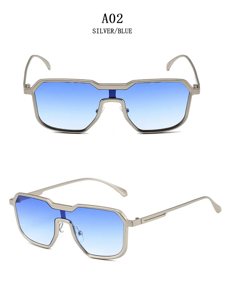 Schwere Metall Sonnenbrille Für Männer Steampunk Mode Gläser Vintage Shades Retro Platz Gafas De Sol Hombre Lunette De Soleil Homme – Detail 9