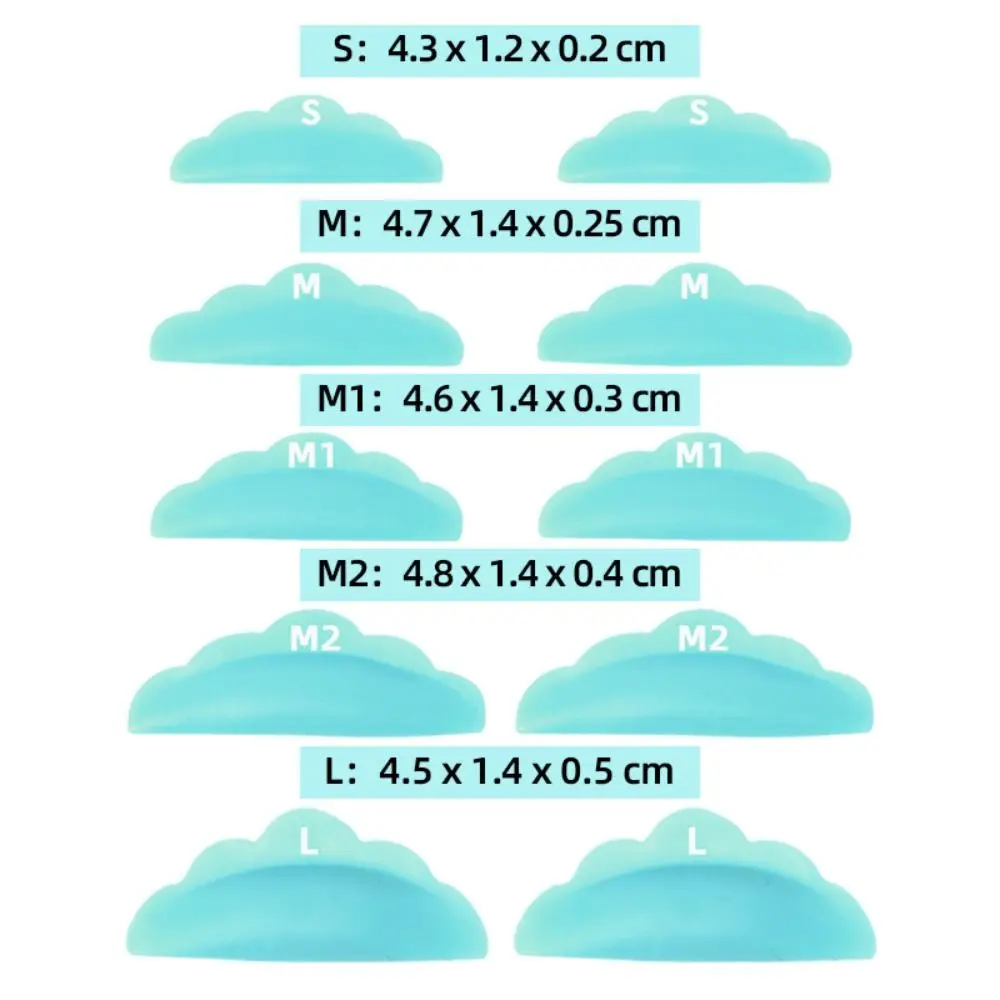 10Pcs Silikon Wimpern Dauerwelle Pads Laminierung Pad Wiederverwendbare Wimpern Shims Wimpern Verlängerung Lash Lifting Pads Frauen Make-Up-Tool