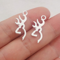 15pcs 27*10mm Browning Antlers Charms For Jewelry Making DIY Jewelry Findings Designer Charms  Zinc Alloy Charms