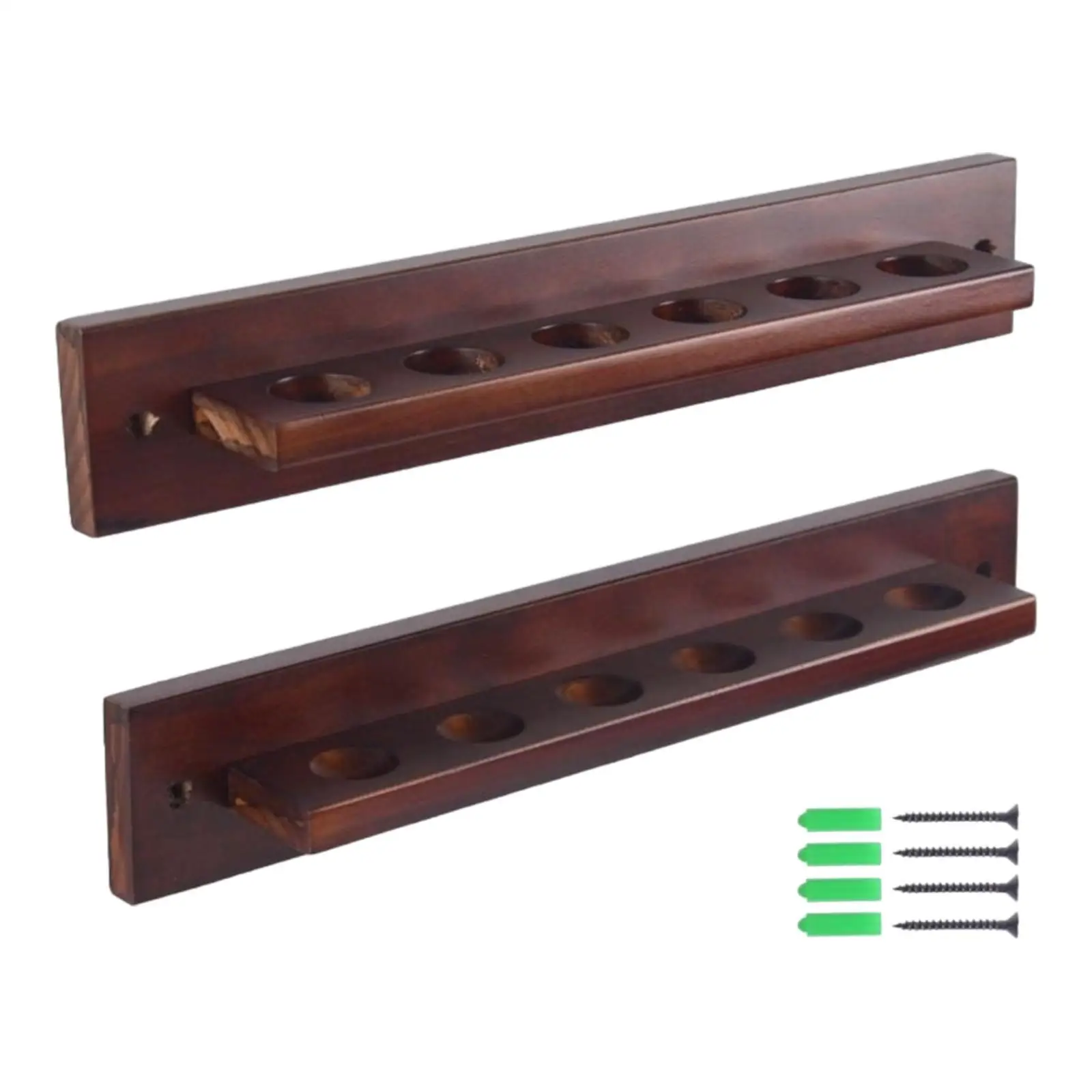 Wall Mounted Billiard Cue Rack with Screws for Pool Cue Storage