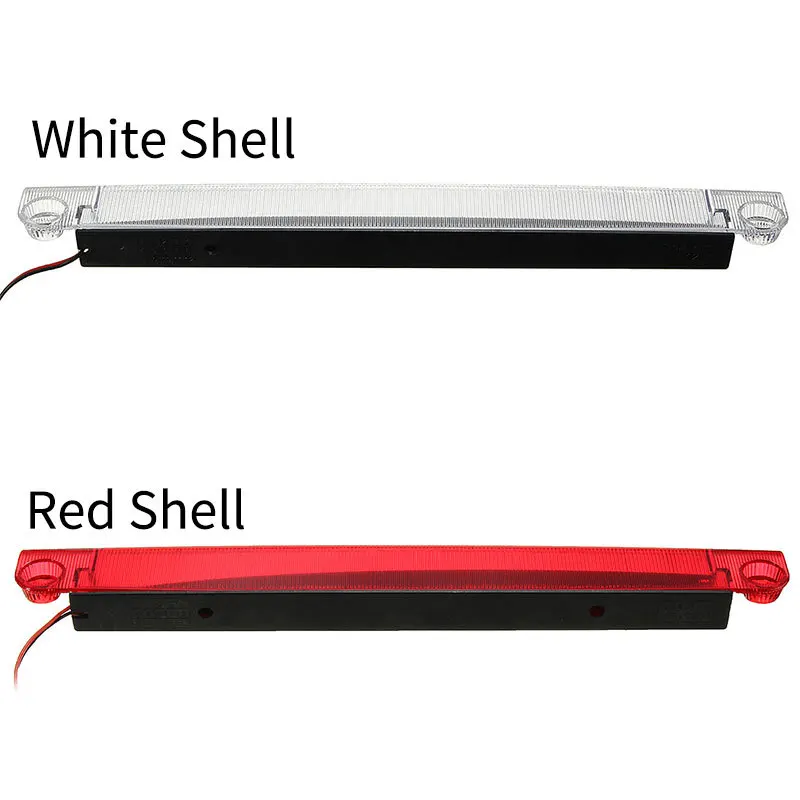 Unverisal 12V Car Rear Tail Third Brake Stop Reversing Lights 18 LED Red High Mount Stop Light 30cm Rear Tail Light