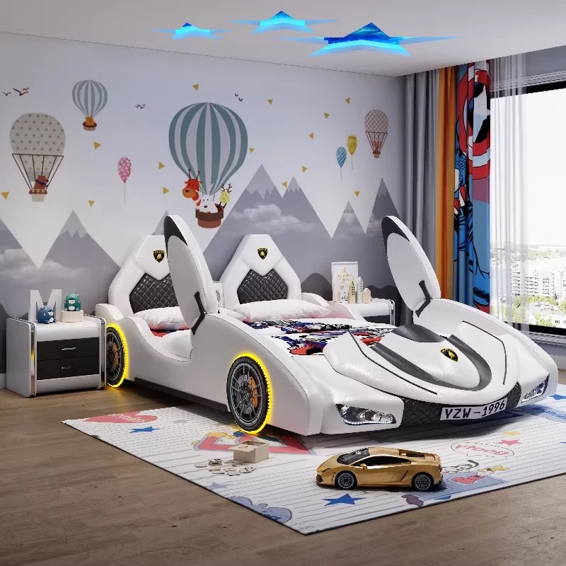 

New children's bed, boy car bed, creative