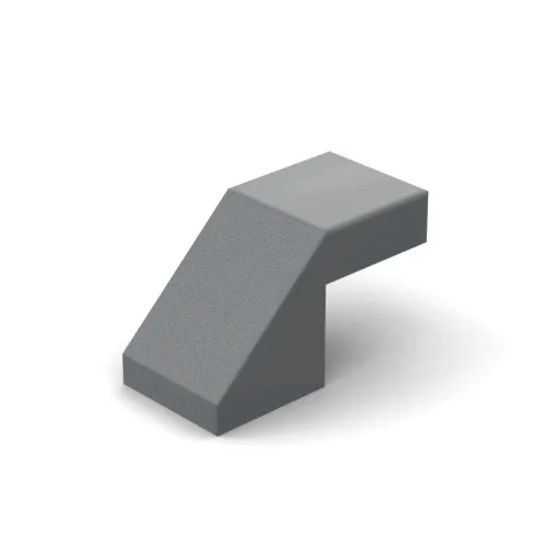 10pcs Small particle building blocks, loose parts, domestic MOC 28192 spare parts, 1x2 inclined surface