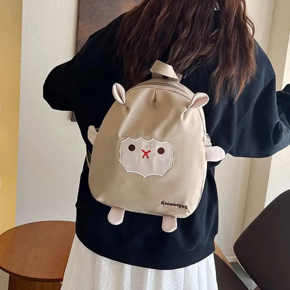 

Cute Cartoon Sheep Shape Schoolbag Korean Style Funny Students Backpack Kawaii Portable Children Casual Daypack Travel