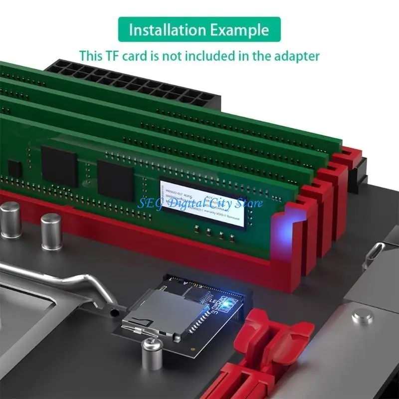 

U75B 22x30mm NGFF M.2 A+E to T-Flash Card Reader Adapter Risers Card
