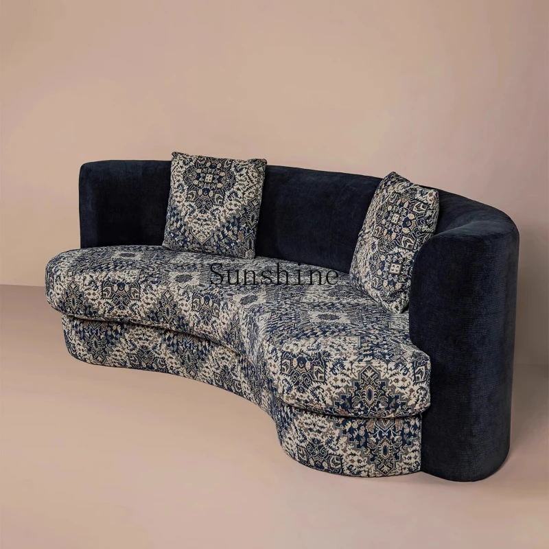 

Art high sense home living room villa special-shaped fabric sofa