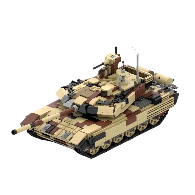 

MOC T-90 MS v2 Танк Строительные блоки Строительные игрушки Высокотехнологичные игрушки для детей и взрослых Подарок Военный танковый танк Образовательная сборка
