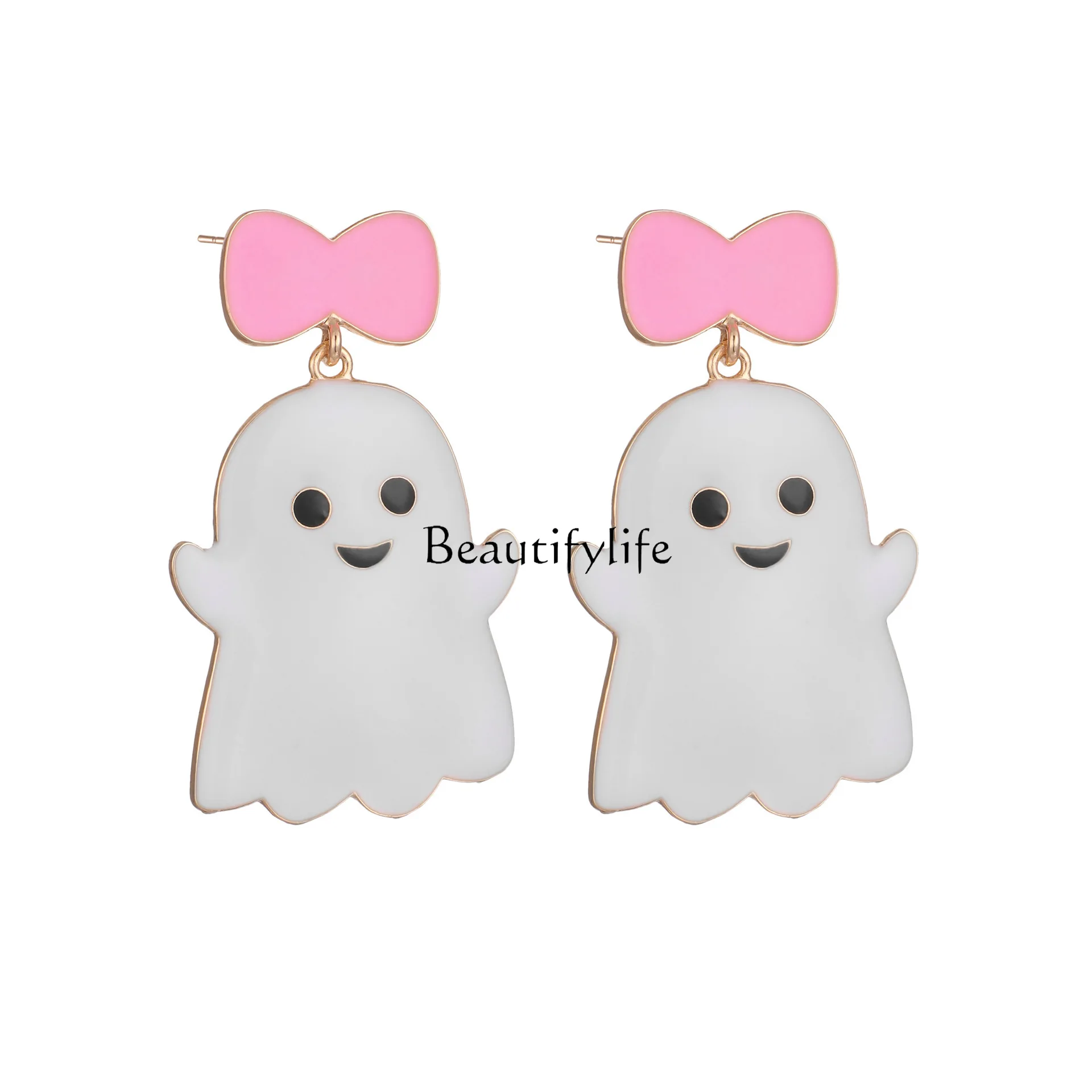 

European and American cute bow earrings Halloween fun funny girl gift earrings