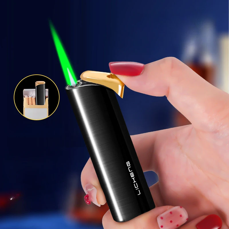 Classic New Metal Windproof Butane Torch Lighter Mini Compact Refillable Lighter Smoking Accessories Wholesale