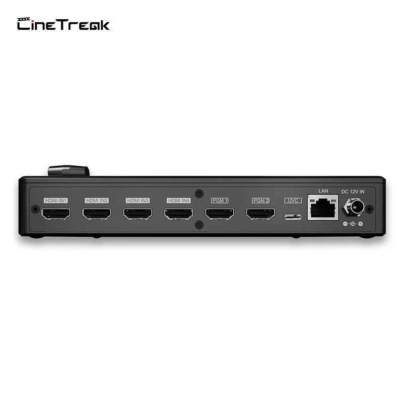 Cinetreak CINELIVE C1 All In One 4 Channels Multi Foramt Live Streaming Swithcer Ful HD LCD Screen Video Mixer with Recording