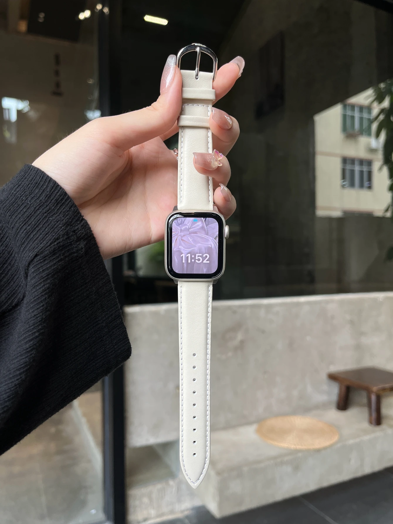 여성용 애플 워치 밴드 울트라 가죽, 10, 9, 8, 7, 6, 5, 4, 3, 2/1 SE, 38mm, 40mm, 41mm, 42mm, 44mm, 45mm, 46mm 루프