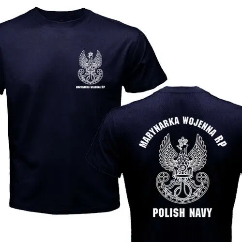 Poland Polish Naval Marynarka Wojenna Rp Armed Forces Military Men T-shirt Short Casual 100% Cotton O-Neck Shirts