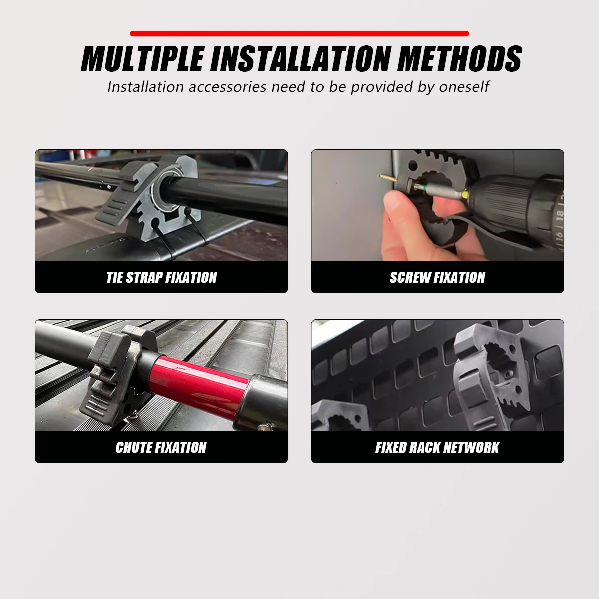 1–8 Stück Gummiklemmen, Schnellspanner-Montageklemmen, 30–40 mm, für Auto, Off-Road-LKW, Anhänger, Wohnmobil, Bootszubehör, Montagewerkzeuge