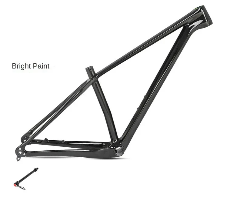 Witter carbon fiber mountain bike frame M8 unmarked all-black barrel axle cross-country bike 27.5/29 inch frame