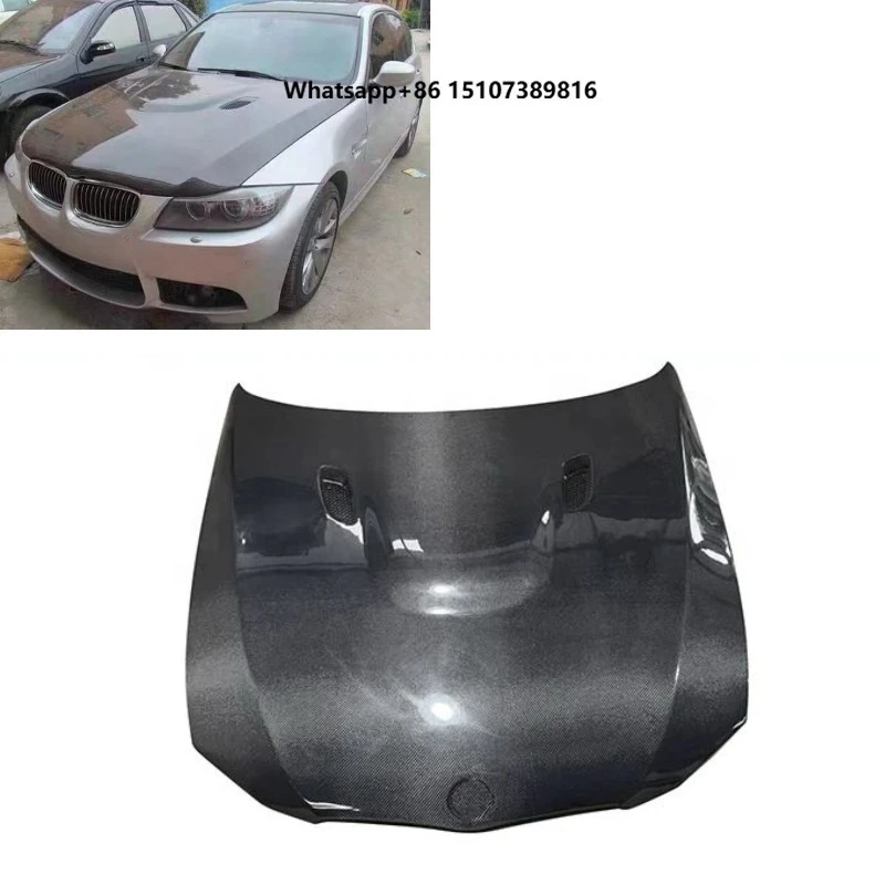 Carbon Fiber Front Hood for 3 Series E92 E90 335i M3 2007-2011 Front Bumper Hood Bonnet Cover Car Bodykit